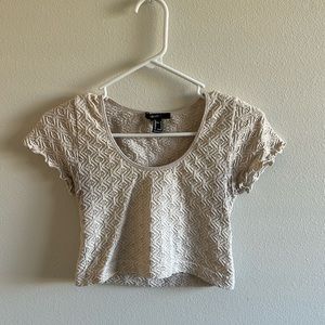 forever 21, flattery cropped tee